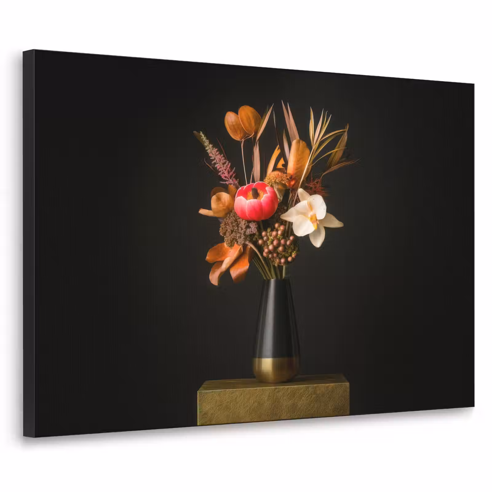 Art Frame - Boeket - Oranje - Gouden - vaas — 1