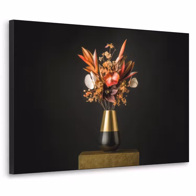 Art Frame - Exotisch - Boeket - Vaas - Goud — 1