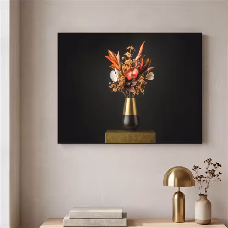 Art Frame - Exotisch - Boeket - Vaas - Goud — 5
