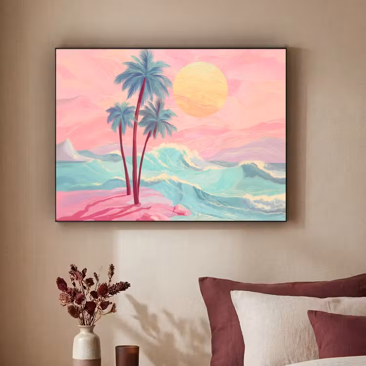 Art Frame - Palmbomen - Golven - Zee — 3