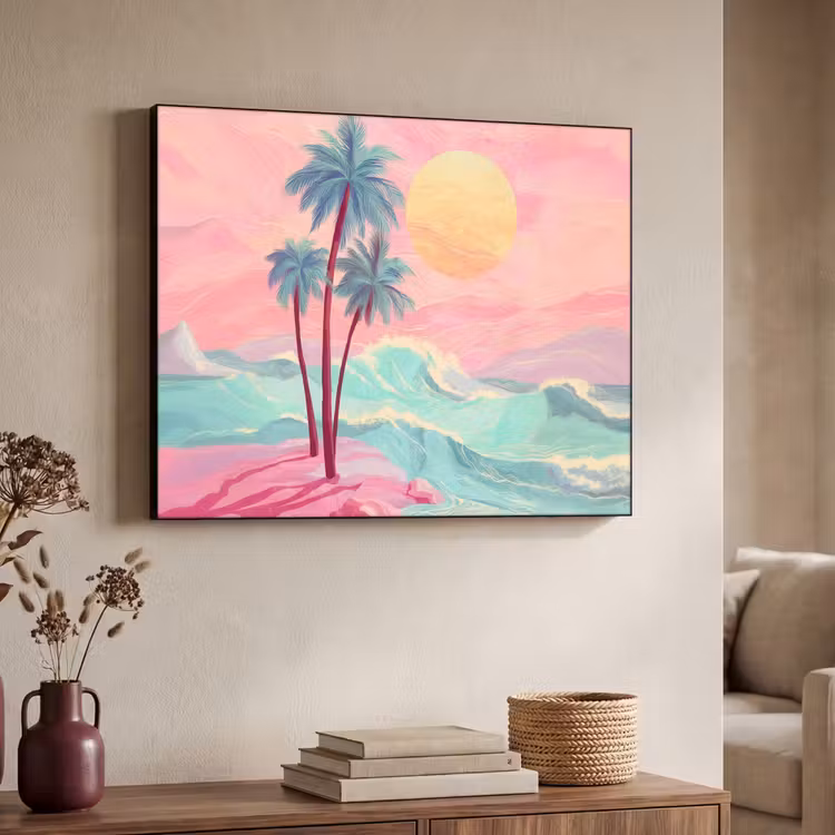 Art Frame - Palmbomen - Golven - Zee — 7
