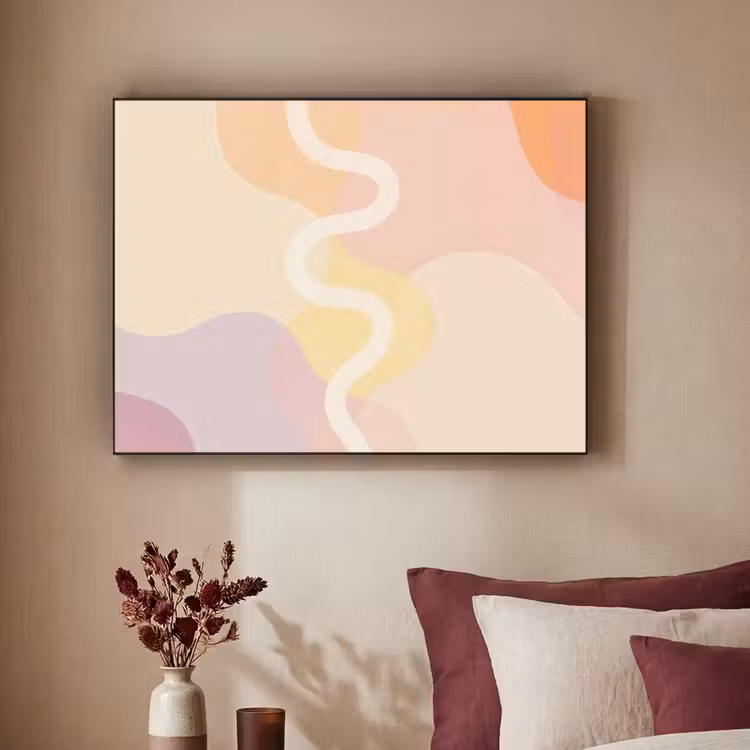 Art Frame - Golvende vormen - Abstract - pastel — 3