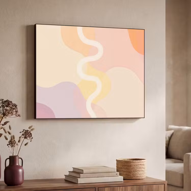 Art Frame - Golvende vormen - Abstract - pastel — 7