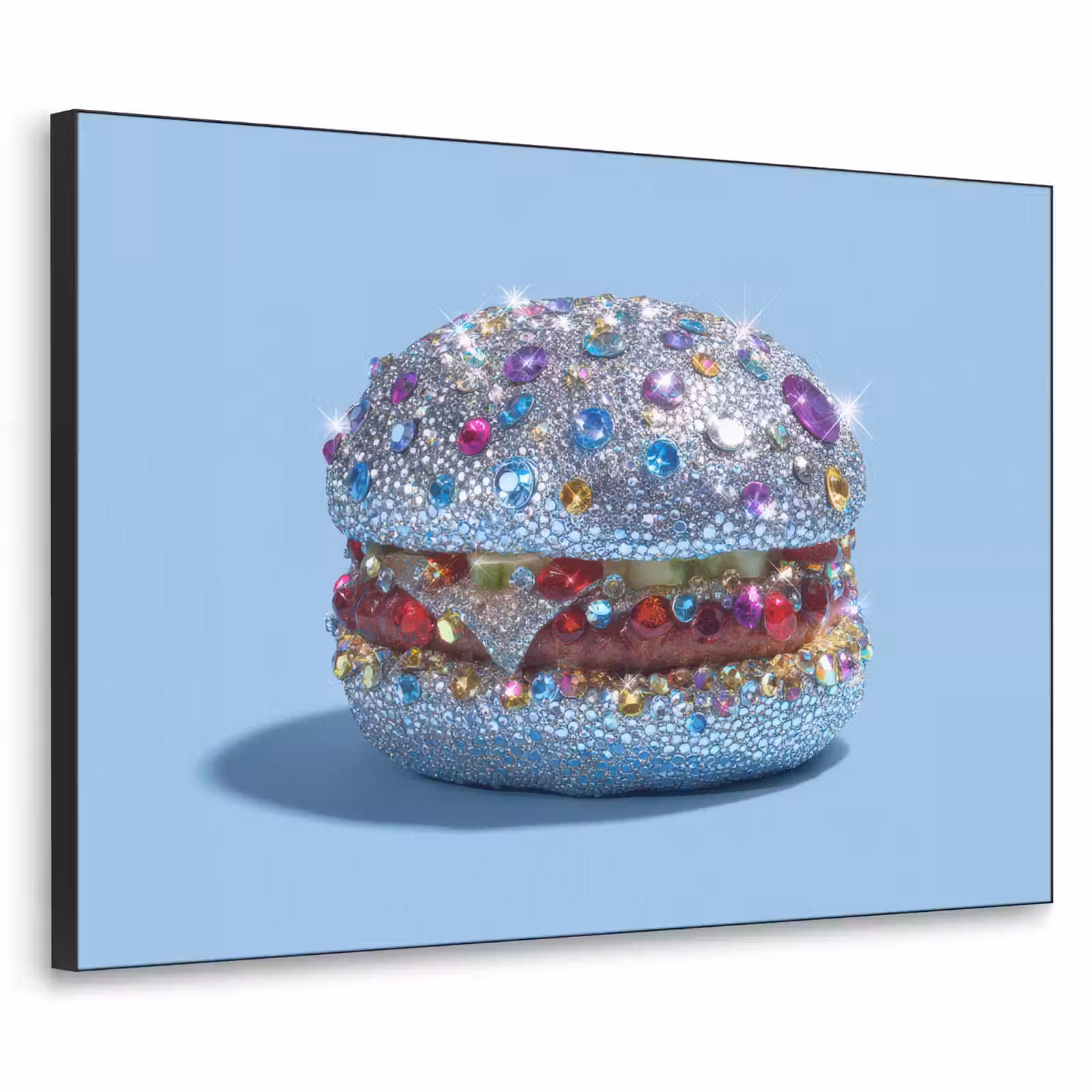 Art Frame - Glitters - Hamburger - Blauw — 1