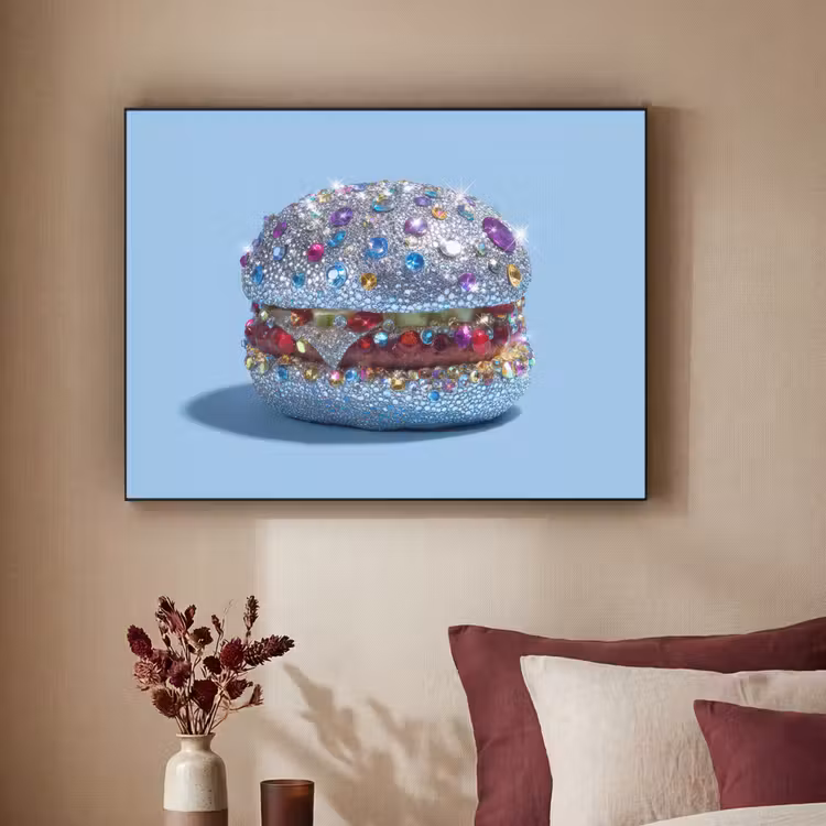Art Frame - Glitters - Hamburger - Blauw — 3