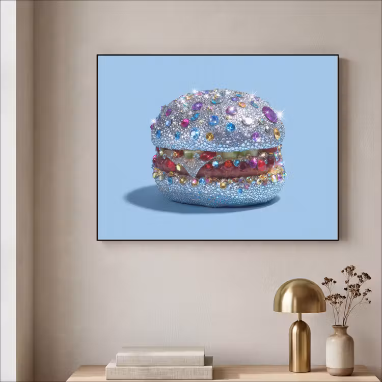 Art Frame - Glitters - Hamburger - Blauw — 5