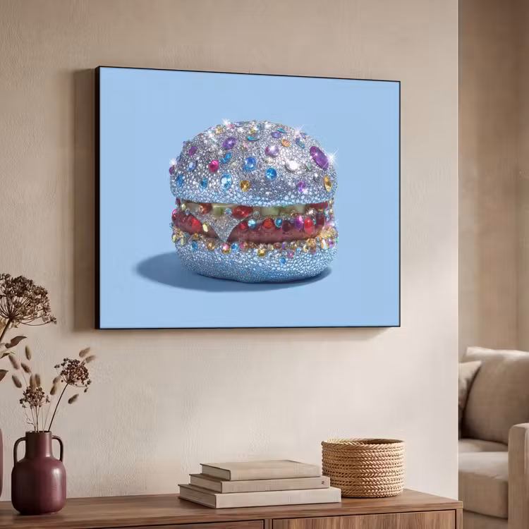 Art Frame - Glitters - Hamburger - Blauw — 7