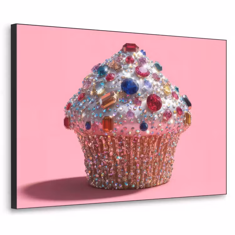 Art Frame - Cupcake - Kleurrijk - Edelstenen — 1