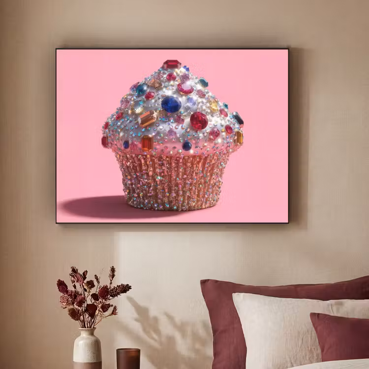 Art Frame - Cupcake - Kleurrijk - Edelstenen — 3