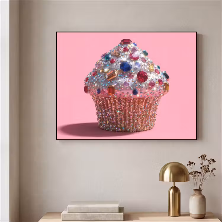 Art Frame - Cupcake - Kleurrijk - Edelstenen — 5