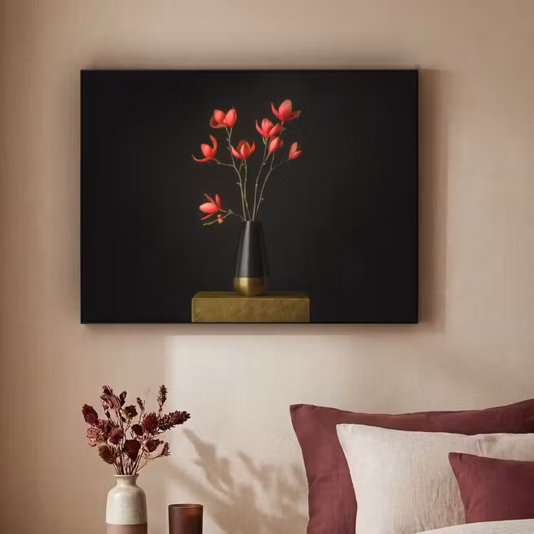 Art Frame - Rode - Bloemen - Vaas — 3