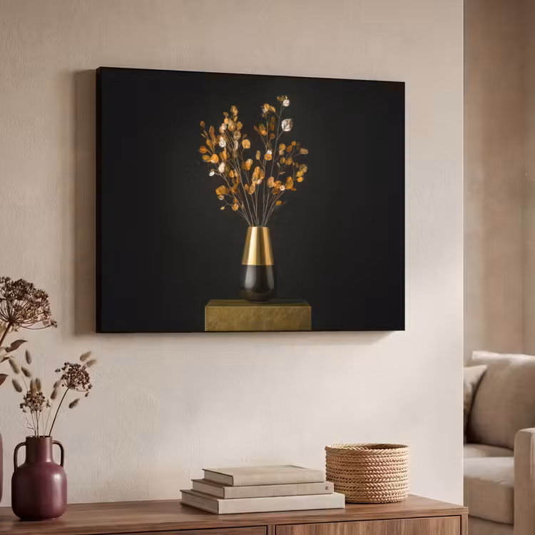 Art Frame - Goudbruine - Bladeren - Vaas - Herfstachtig — 7