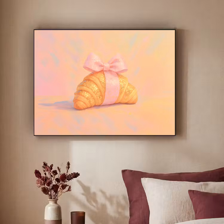 Art Frame - Croissant - Strik - Roze — 3