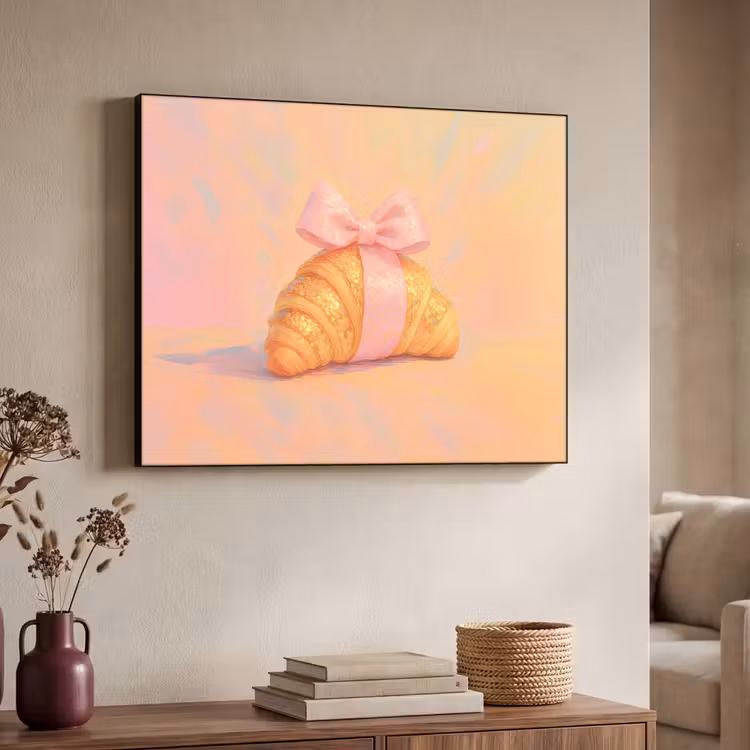 Art Frame - Croissant - Strik - Roze — 7