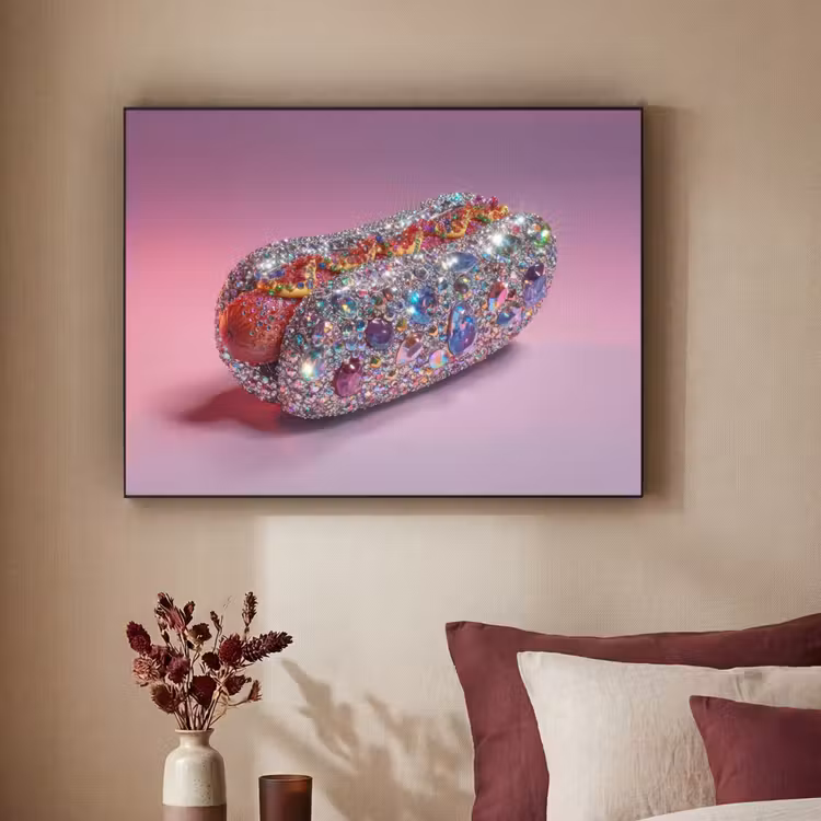 Art Frame - Hotdog - Steentjes - Glitters - Paars — 3