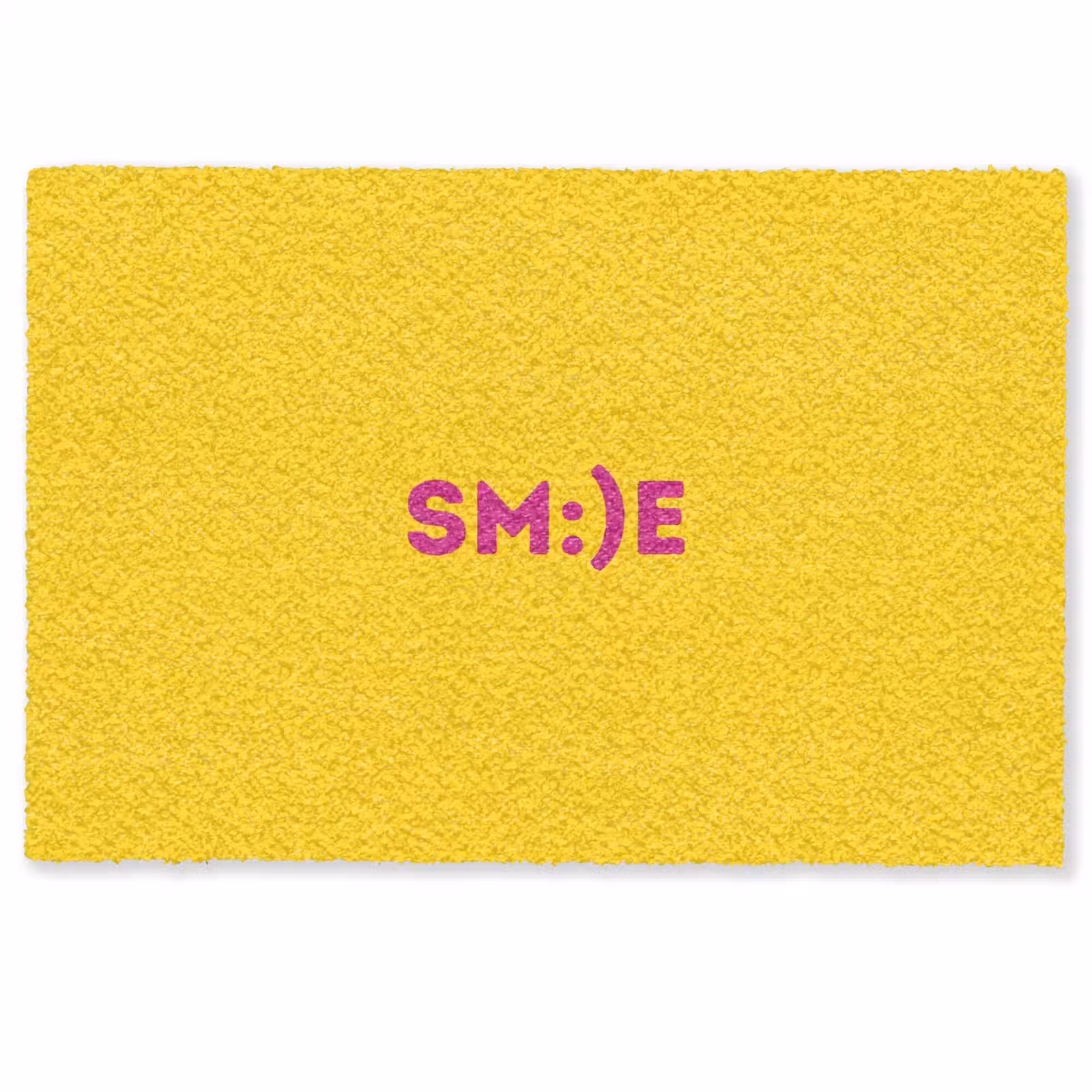 Deurmat - Smile - Roze - Geel — 1