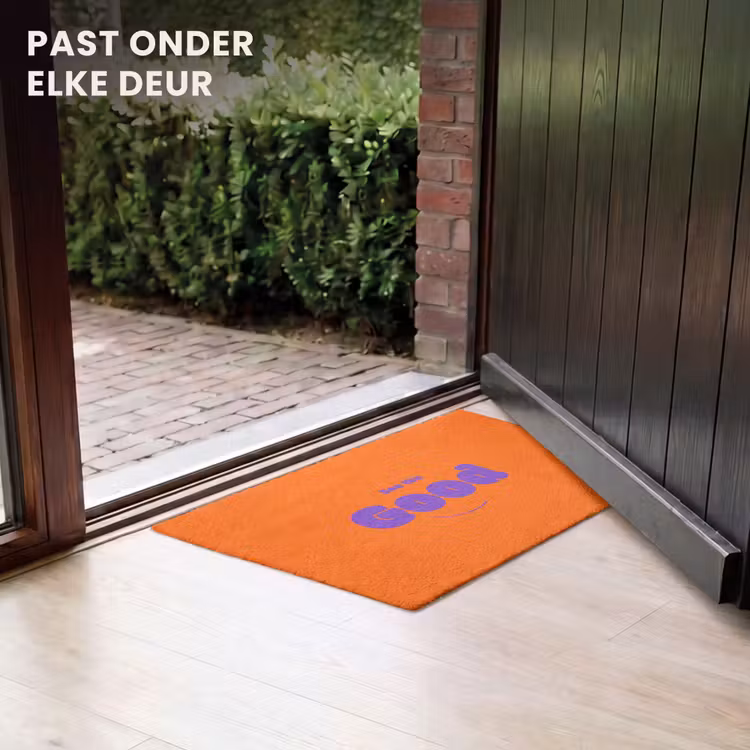 Deurmat - See the good - Paars - Oranje - Smiley — 7