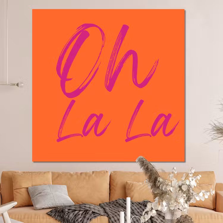 Forex - Oh la la - Oranje - Roze - Grafisch — 4