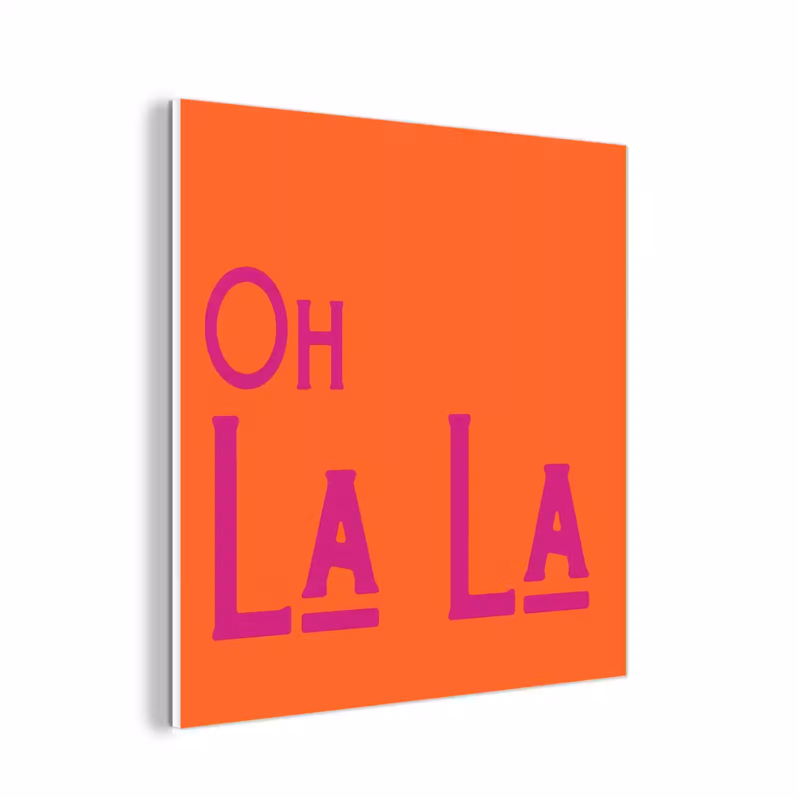 Forex - Oh la la - Oranje - Roze - Scheeflettertype — 1