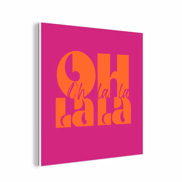 Forex - Oh la la - Roze - Oranje - Gestapelde letters — 1
