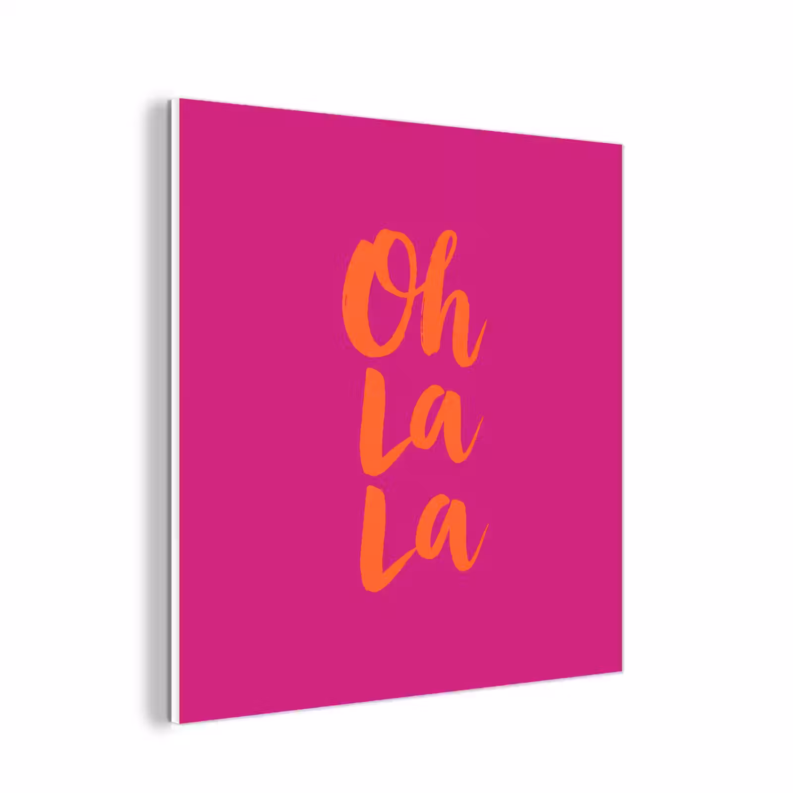 Forex - Oh la la - Roze - Oranje - Minimalistisch — 1