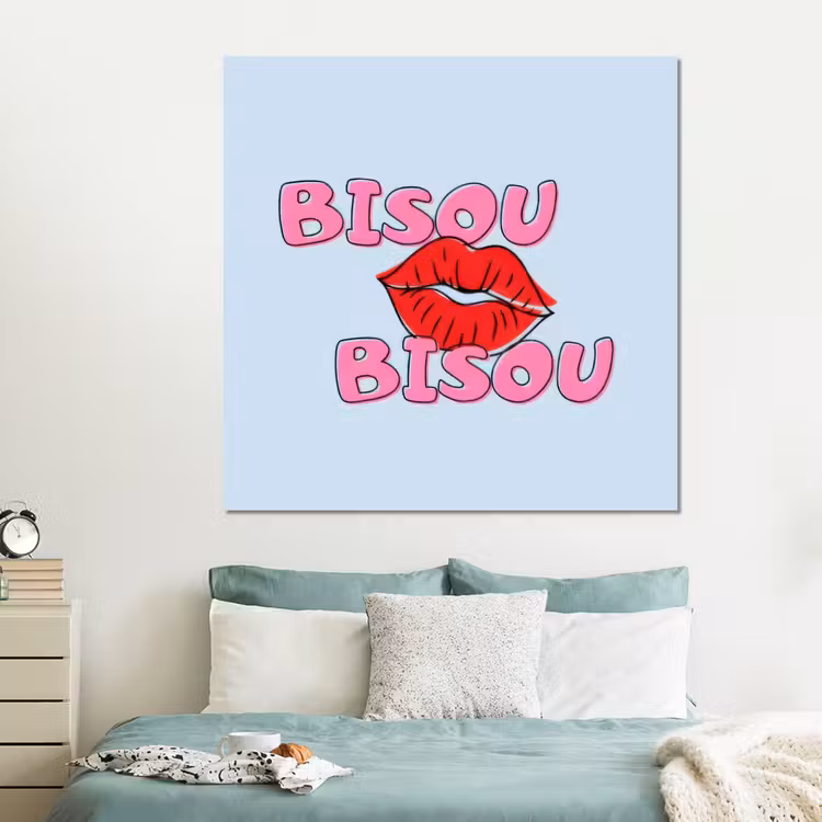 Forex - Bisou - Blauw - Roze - Lippen — 2