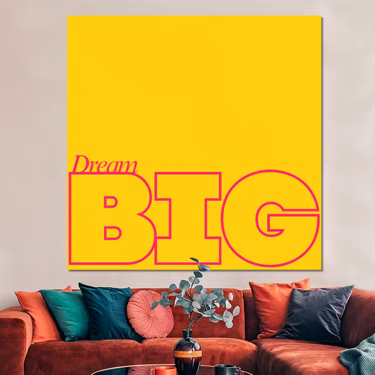 Forex - Dream big - Geel - Grafisch — 3
