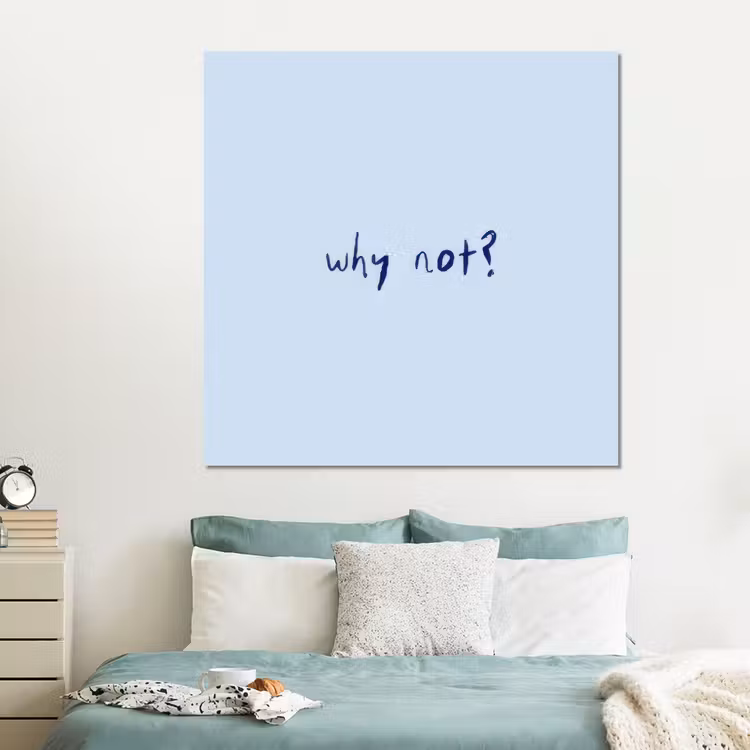 Forex - Why not - Blauw - Donker blauw - Quote — 2