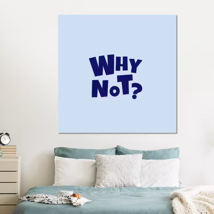 Forex - Why not - Blauw - Licht blauw - Quote — 2