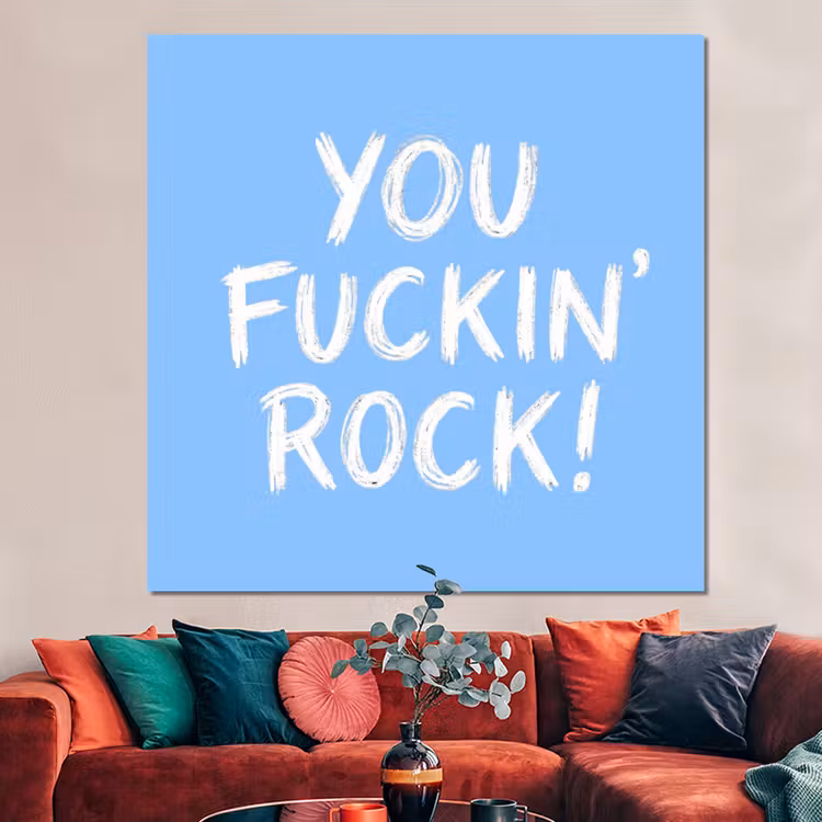 Forex - Blauw - Wit - You fuckin rock — 3