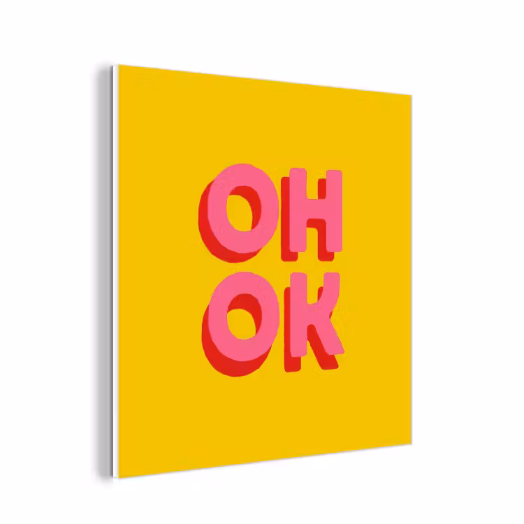 Forex - Oh ok - 3D - Geel - Roze — 1
