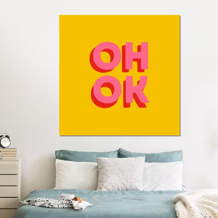 Forex - Oh ok - 3D - Geel - Roze — 2