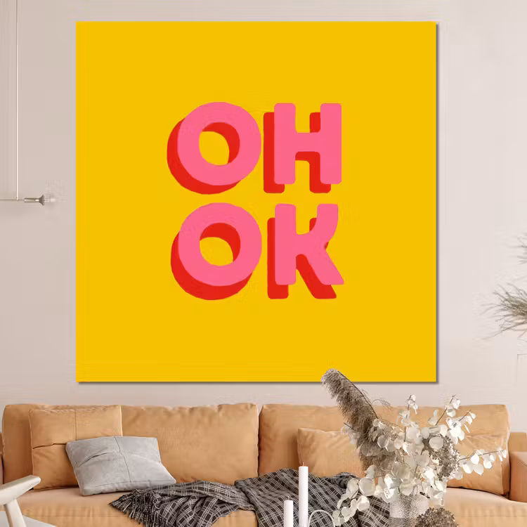 Forex - Oh ok - 3D - Geel - Roze — 4