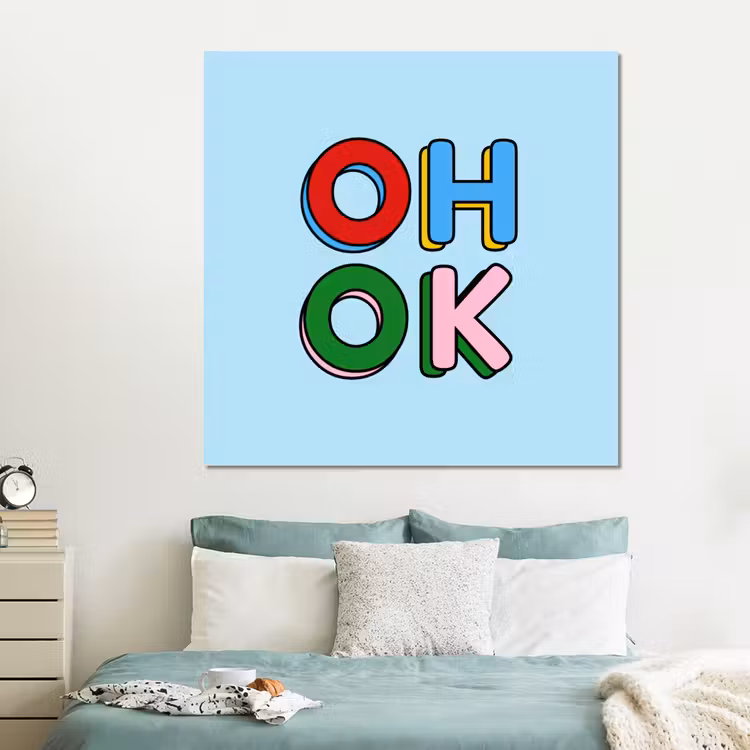 Forex - Oh ok - Blauw - Kleurrijk — 2