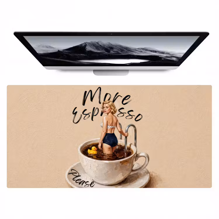 Bureau onderlegger - Pin Up Koffiekopje Badeend