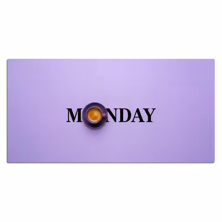 Bureau onderlegger - Monday Koffie — 2
