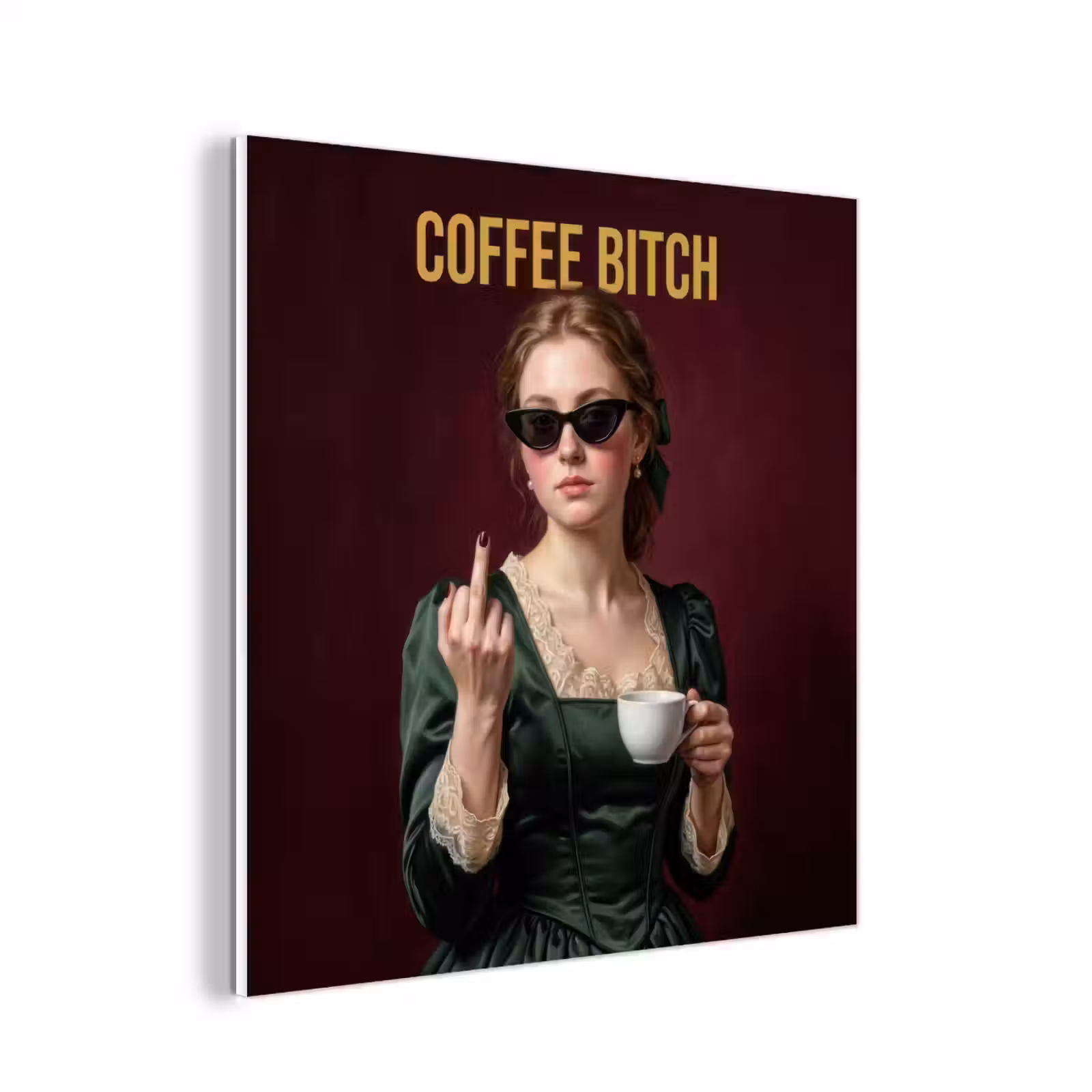 Forex - Koffie - Vrouw - Middelvinger — 1