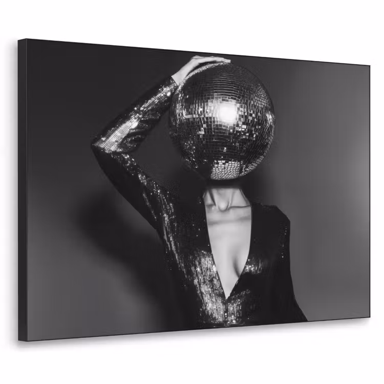 Art Frame - Discobal - Gezicht - Glamour - Zwart — 1