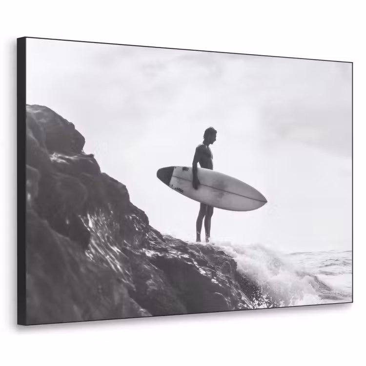 Art Frame - Surfer - Rots - Oceaan - Golven — 1