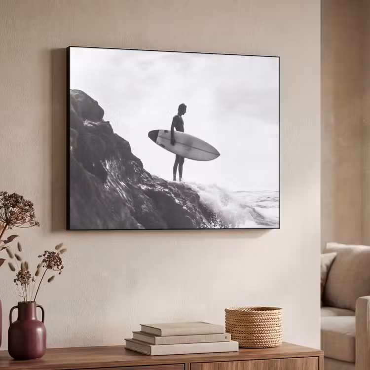 Art Frame - Surfer - Rots - Oceaan - Golven — 7