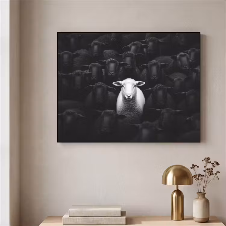 Art Frame - Schapen - Wit - Duisternis — 5