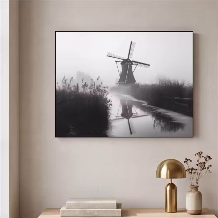 Art Frame - Molen - Weerspiegeling - Landschap - Water — 5