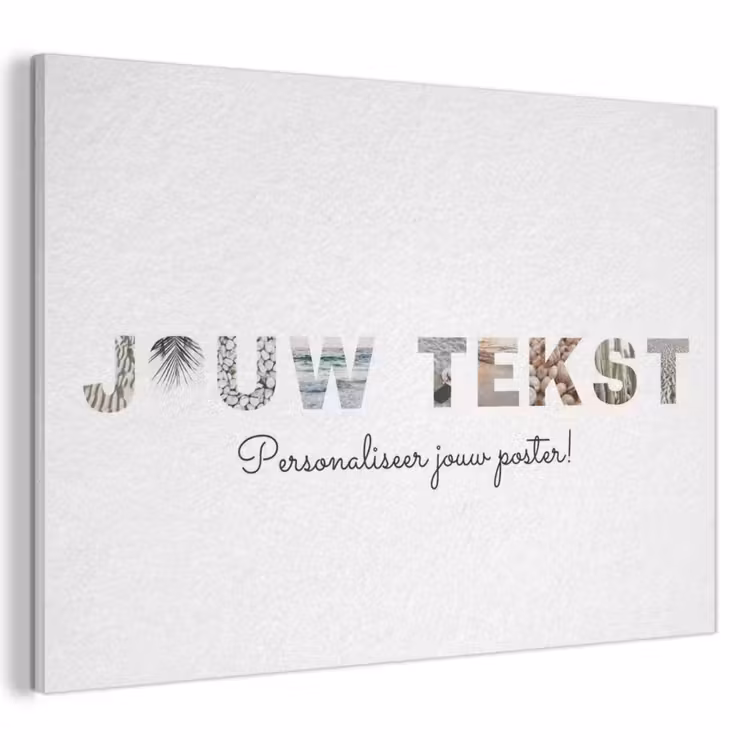 Akoestisch schilderij - Jouw Tekst - Lettercollage — 1