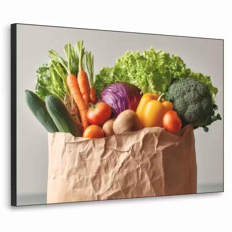 Art Frame - Papieren - Boodschappen - Groente - Kleurrijk — 1