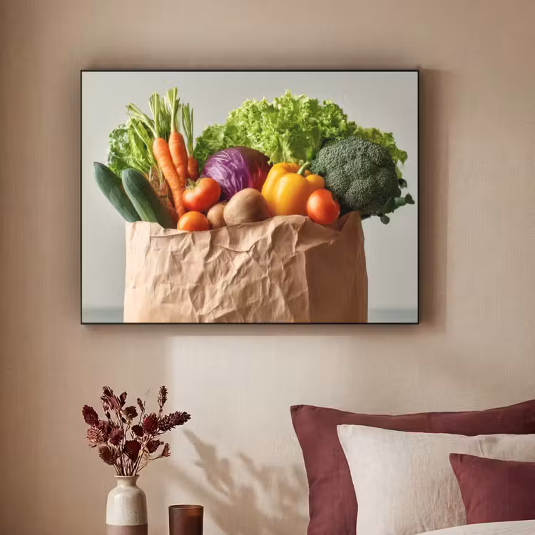 Art Frame - Papieren - Boodschappen - Groente - Kleurrijk — 3