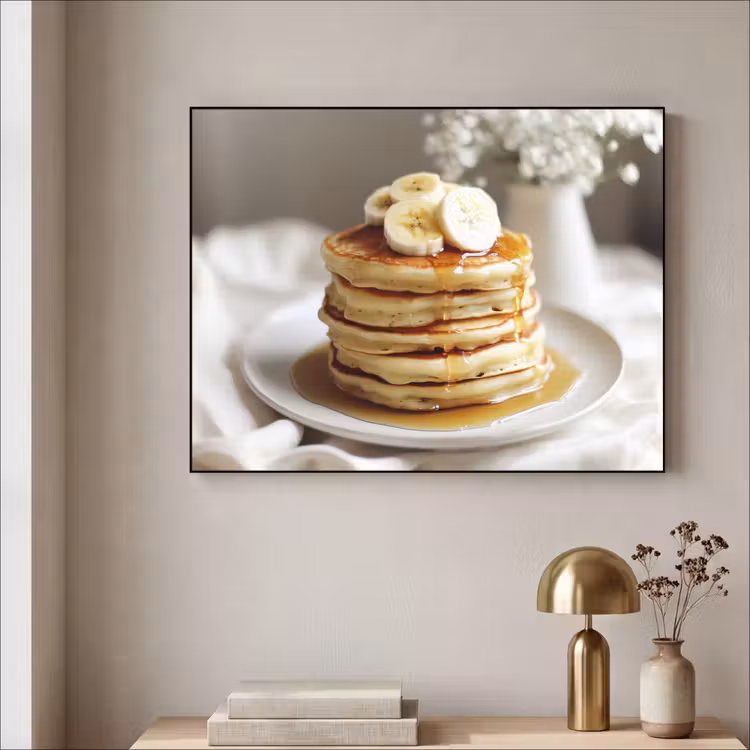 Art Frame - Pannenkoeken - Banaan - Siroop - Wit - Beige — 5