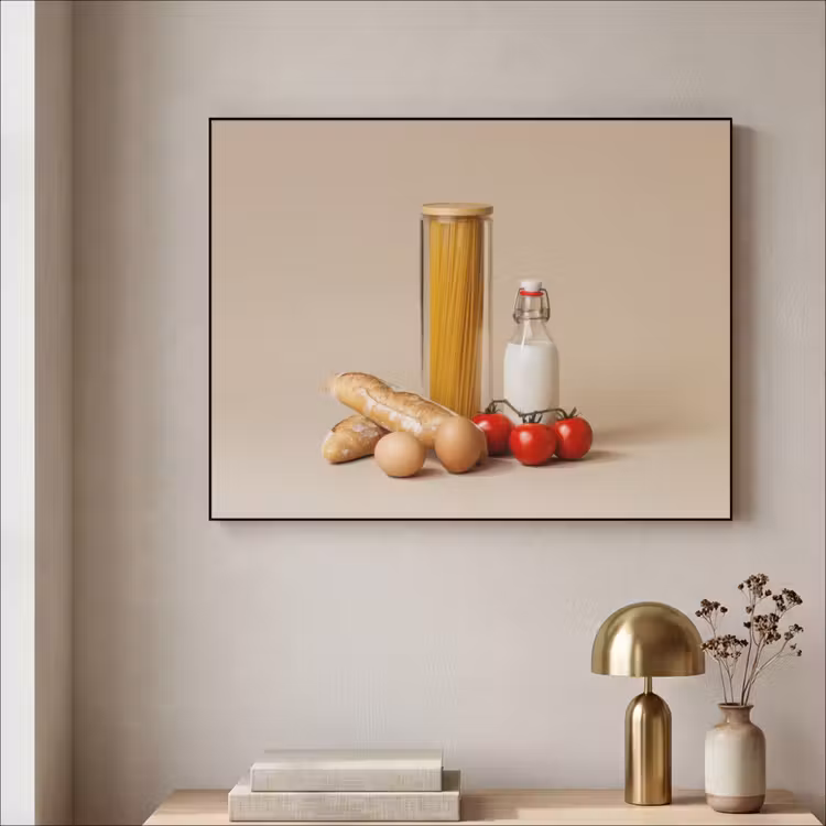 Art Frame - Spaghetti - Melk - Tomaten - Eieren - Brood — 5