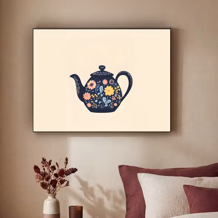Art Frame - Theepot - Kleurrijk - Bloemen — 3