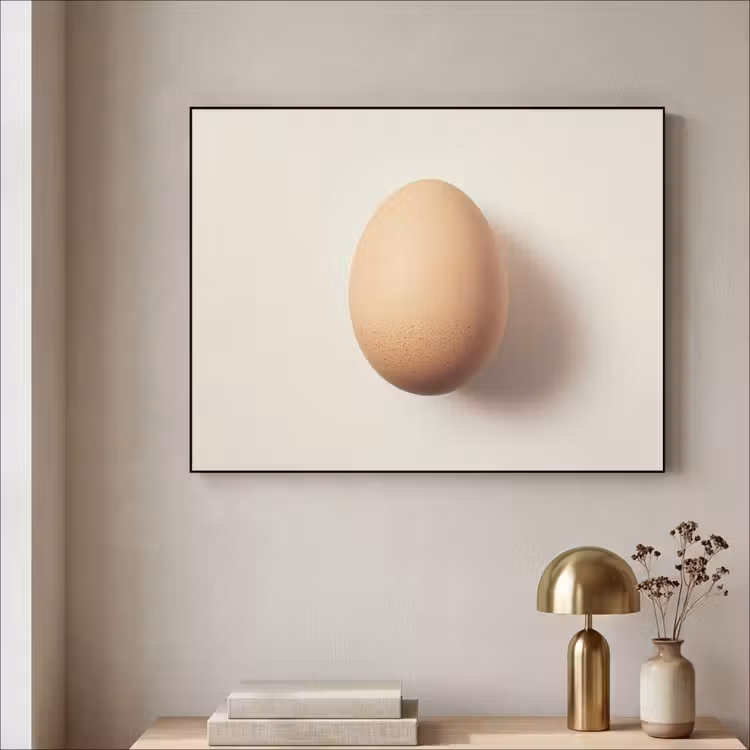 Art Frame - Ei - Beige - Ovaal - Egaal — 5