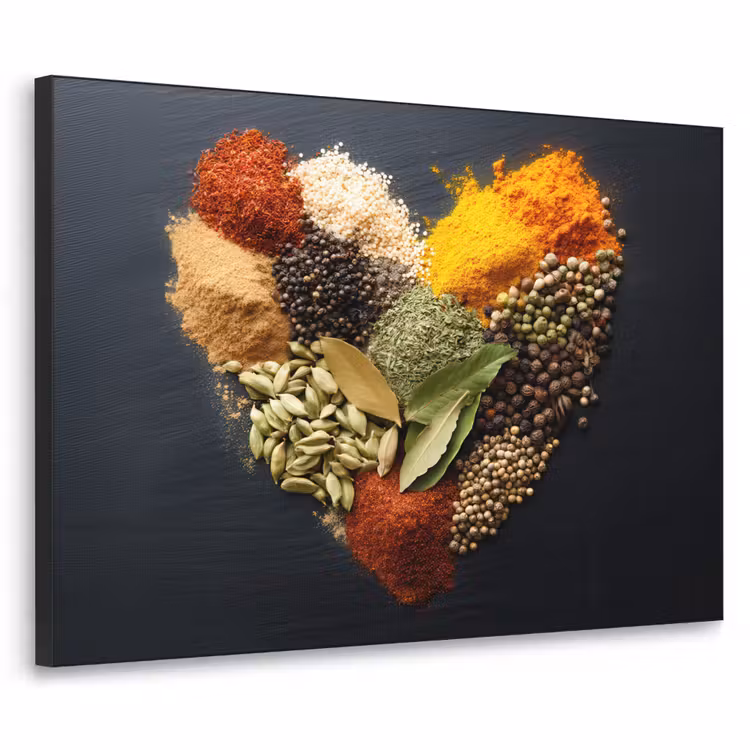 Art Frame - Specerijen - Mix - Hartvorm - Zwart — 1